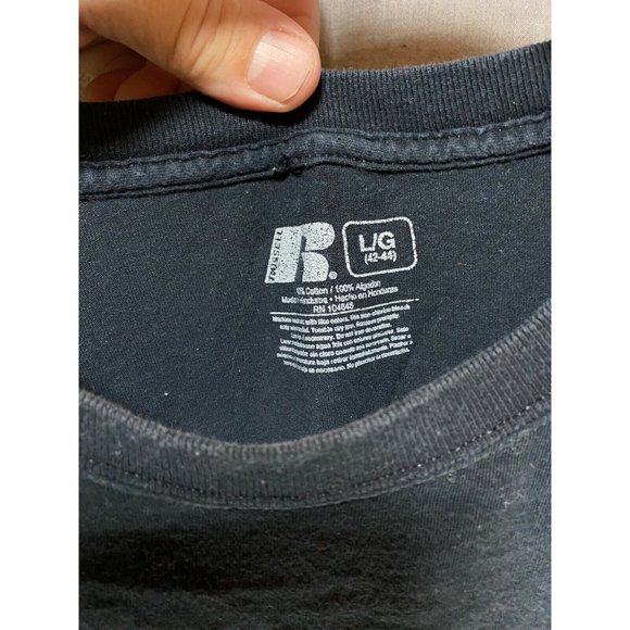 Georgia Bulldogs Russel Shirt Adult Large Black Spell Out Pullover‎ Tee Mens - Picture 4 of 8